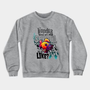 New School Fish Crewneck Sweatshirt